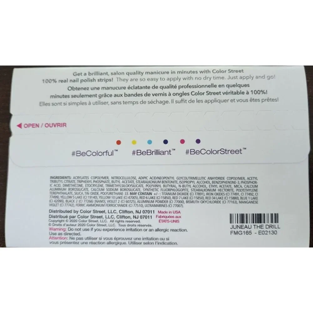 Juneau the Drill Color Street Pink Glitter Press-On Nails
